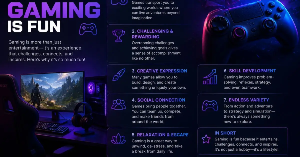 Why Gaming Is Fun Bfnctutorials: Real Reasons Explained