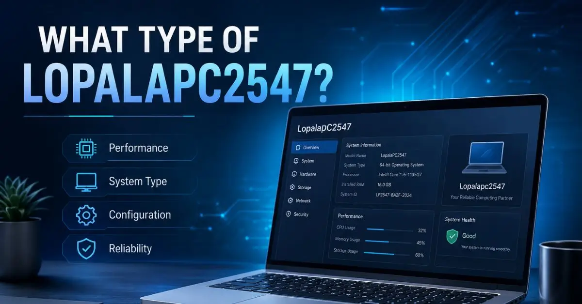What Type of LopalaPC2547 Is It? Full Guide